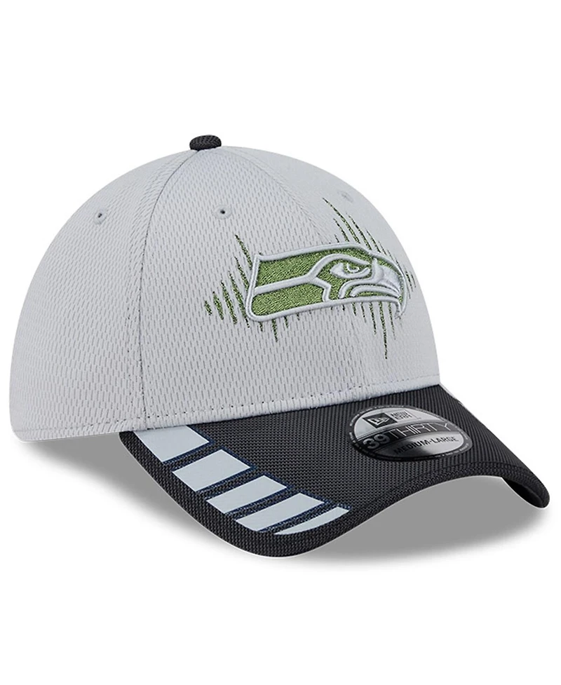 New Era Men's Wolf Gray Seattle Seahawks 2025 Rivalries Collection Fan Pack 39THIRTY Flex Hat