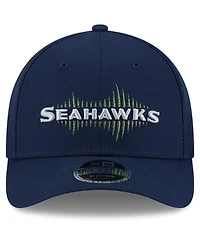 New Era Men's College Navy Seattle Seahawks 2025 Rivalries Collection Team 9FORTY M-Crown Adjustable Hat