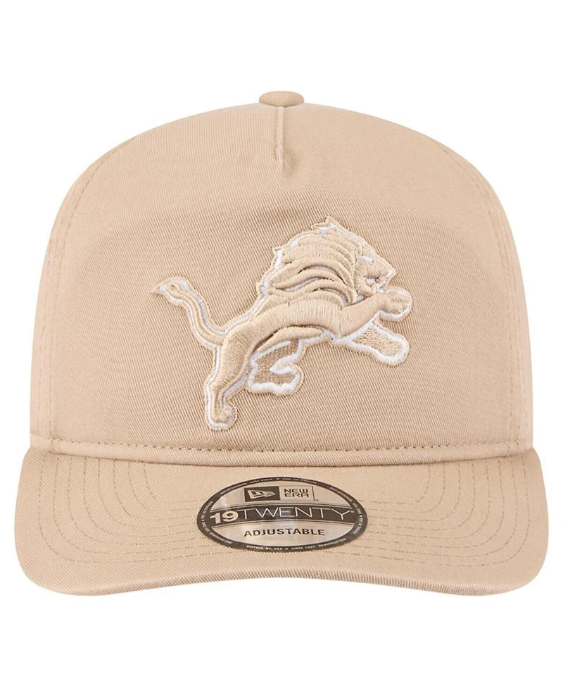 New Era Men's Tan Detroit Lions 19TWENTY Adjustable Hat