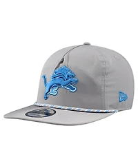New Era Men's Silver Detroit Lions Rope 19TWENTY Hat