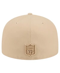 New Era Men's Light Beige Detroit Lions Color Pack A-Frame 59FIFTY Fitted Hat