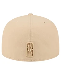 New Era Men's Khaki Milwaukee Bucks Color Pack A-Frame 59FIFTY Fitted Hat