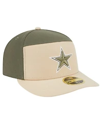 New Era Men's Light Beige/Olive Dallas Cowboys 2-Tone Color Pack Split Panel 59FIFTY Fitted Hat