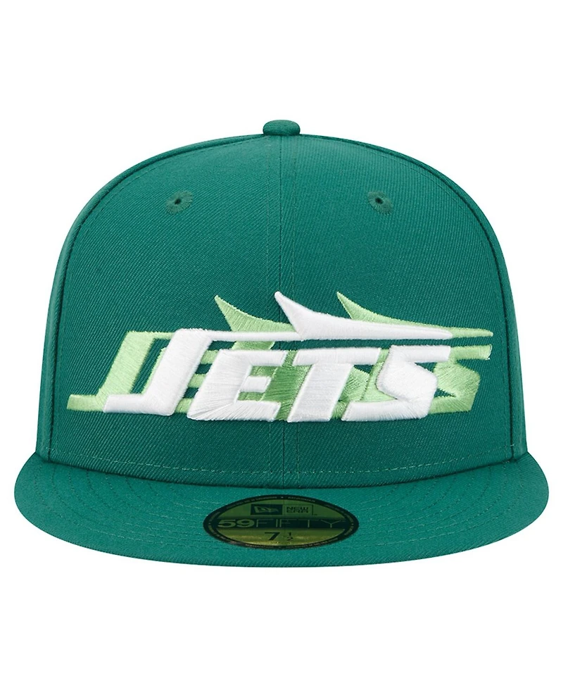 New Era Men's Green York Jets Tri-Hit 59FIFTY Fitted Hat