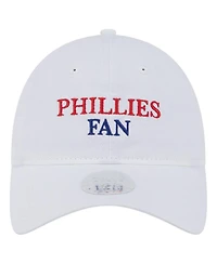New Era Women's White Philadelphia Phillies Team Fan 9TWENTY Adjustable Hat