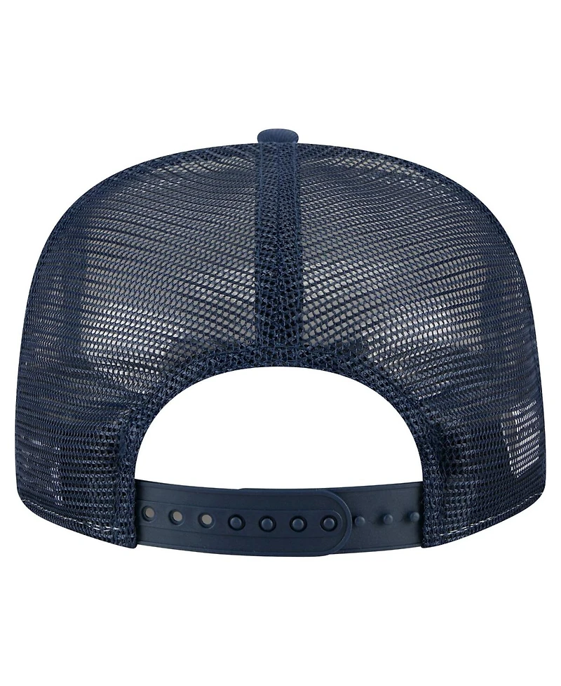 New Era Men's Cream/Navy Dallas Cowboys Cutout A-Frame 9FIFTY Snapback Hat