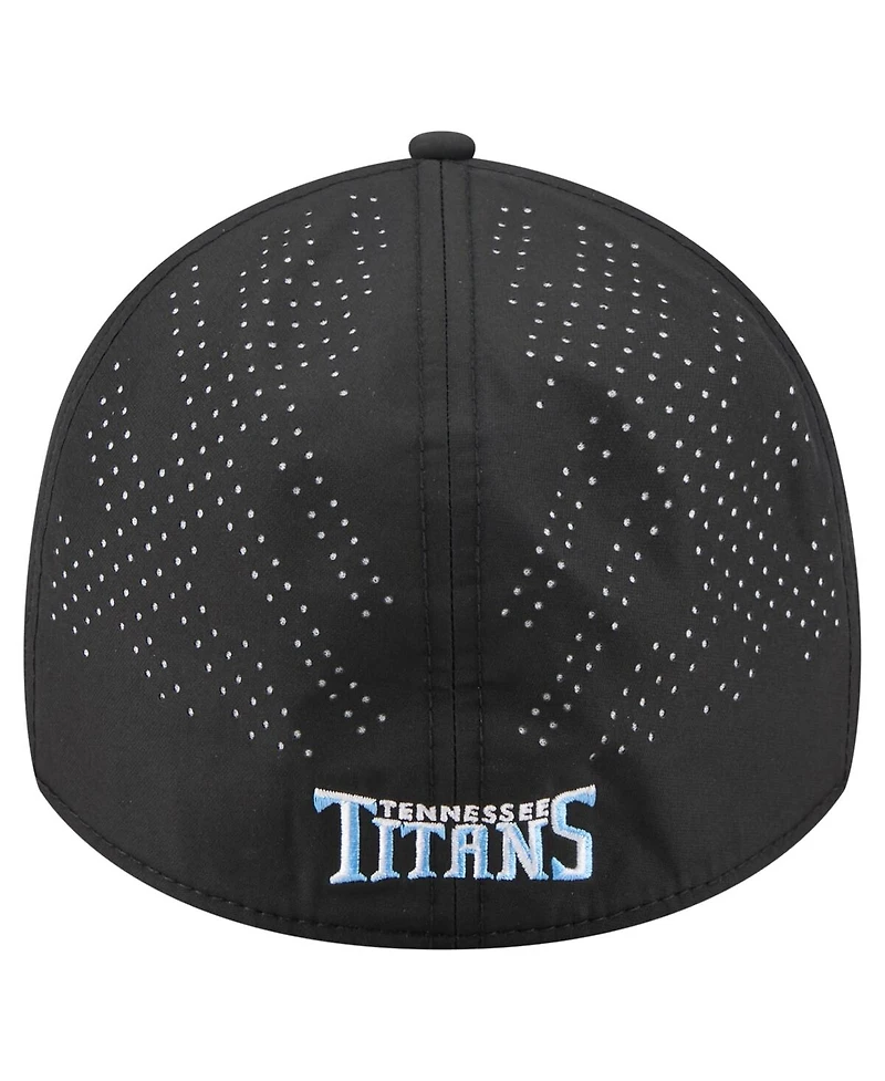 New Era Men's Black Tennessee Titans Night 39THIRTY Flex Hat