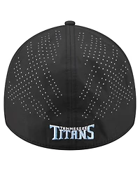 New Era Men's Black Tennessee Titans Night 39THIRTY Flex Hat