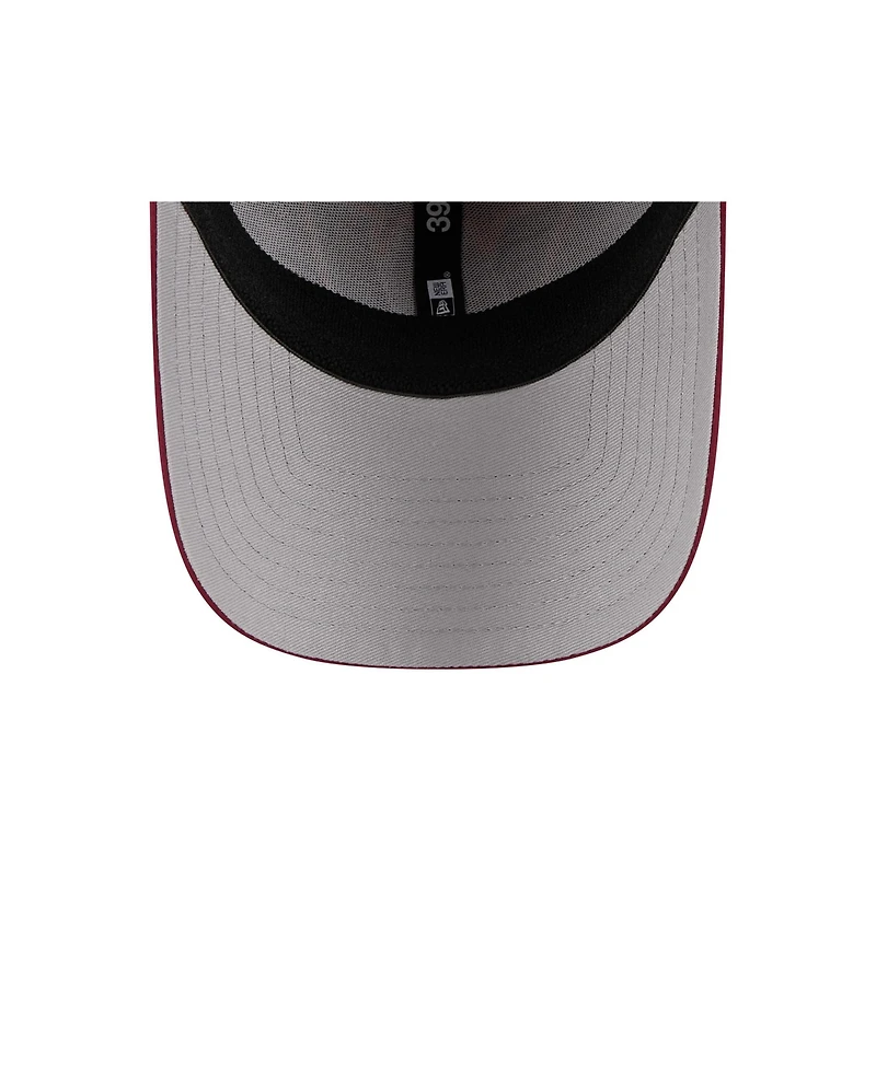 New Era Men's Burgundy Washington Commanders Outline 39THIRTY Flex Hat
