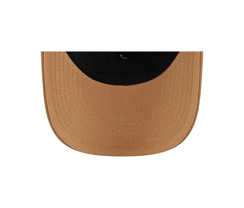 New Era Men's Tan/Light Brown Boston Bruins Two-Tone Trucker 9SEVENTY Stretch Snap Adjustable Hat