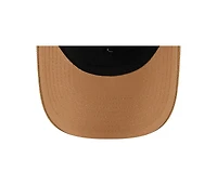 New Era Men's Tan/Light Brown Boston Bruins Two-Tone Trucker 9SEVENTY Stretch Snap Adjustable Hat