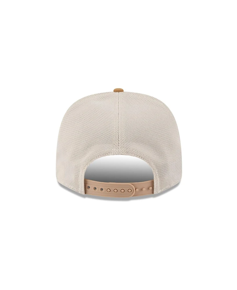 New Era Men's Light Beige Dallas Cowboys Two-Tone Trucker 9SEVENTY Adjustable Hat