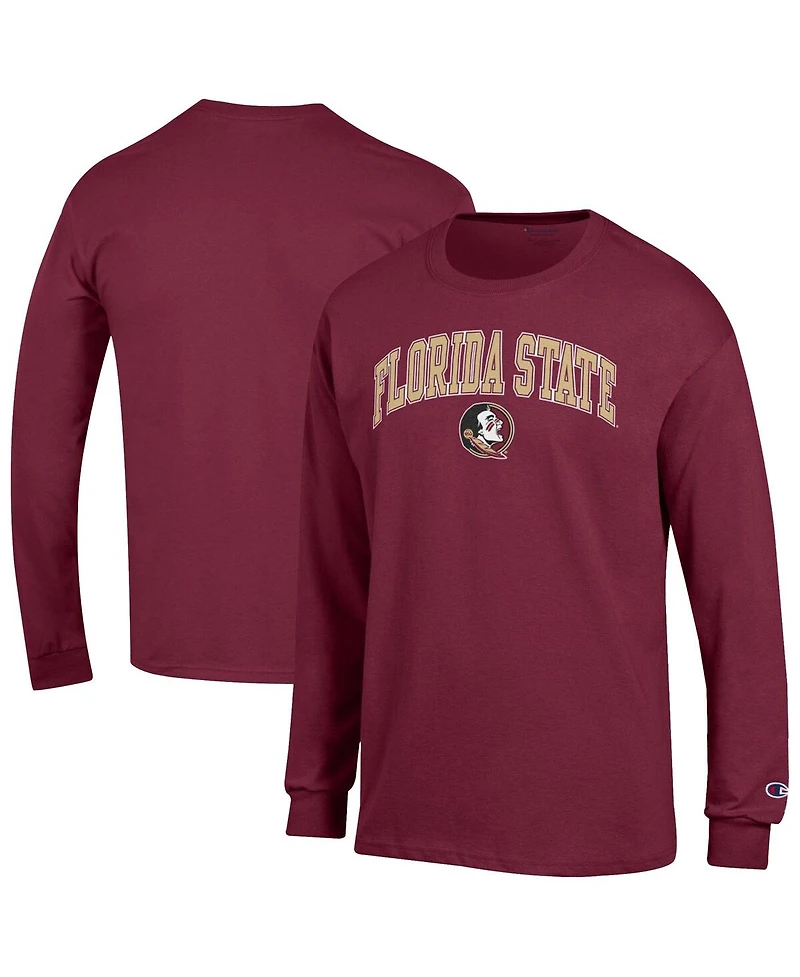 Champion Men's Garnet Florida State Seminoles Arch Over Logo Long Sleeve T-Shirt