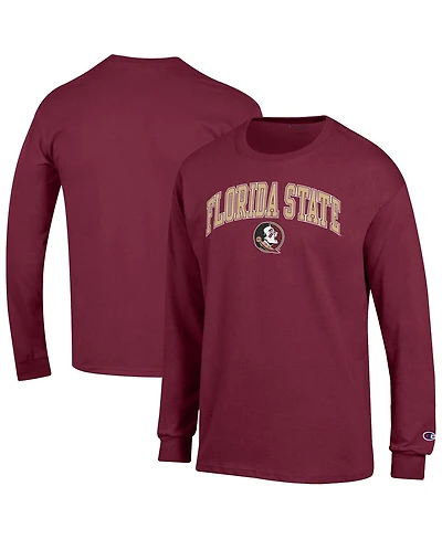 Champion Men's Garnet Florida State Seminoles Arch Over Logo Long Sleeve T-Shirt