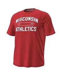 Under Armour Men's Red Wisconsin Badgers Sideline Knockout T-Shirt