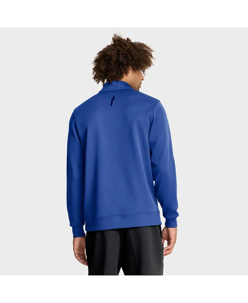 Nike Men's Royal Kentucky Wildcats 2025 Coaches Premium Dri-fit Half-Zip Pullover Hoodie