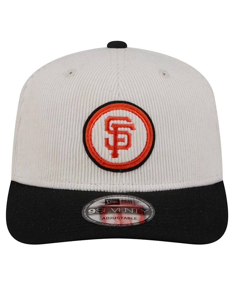 New Era Men's Cream/Black San Francisco Giants Loyal 9SEVENTY Adjustable Hat