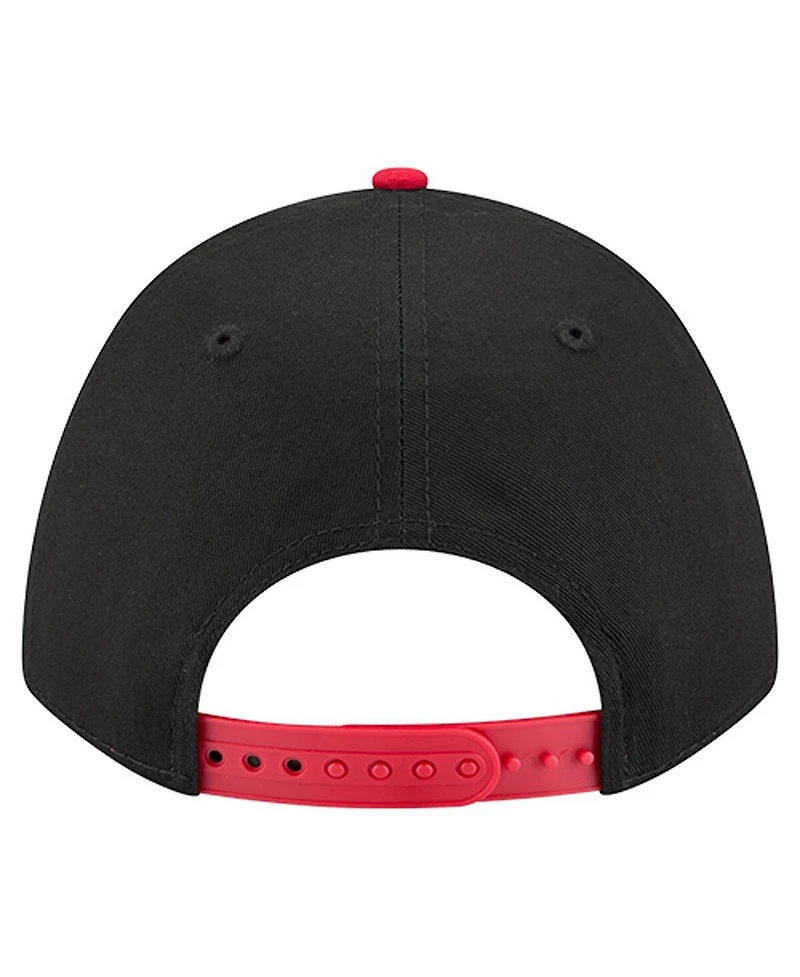 New Era Men's Black/Red Atlanta Falcons Arch 9FORTY A-Frame Adjustable Hat