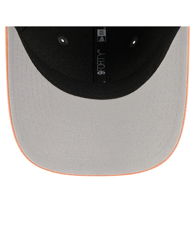 New Era Men's Black/Orange Philadelphia Flyers Mascot 2-Tone 9FORTY Adjustable Hat