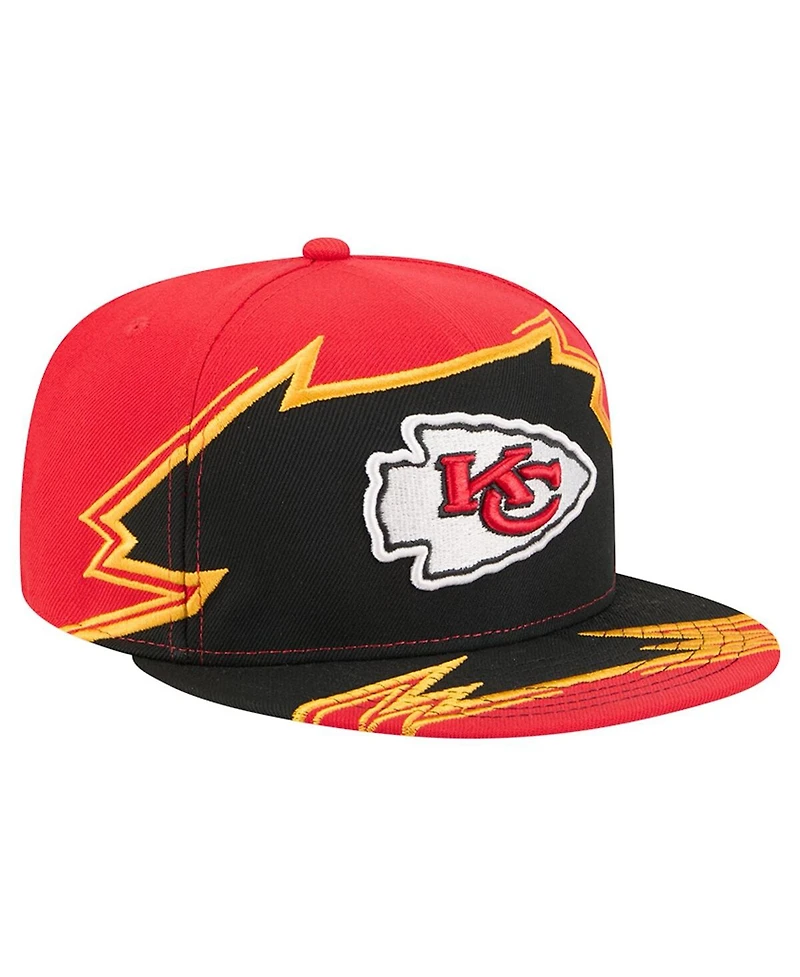 New Era Men's Red/Black Kansas City Chiefs Break 59FIFTY Fitted Hat