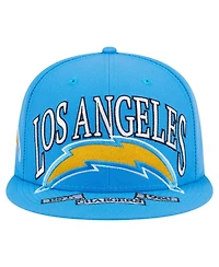 New Era Men's Powder Blue Los Angeles Chargers Oversized 59FIFTY Fitted Hat