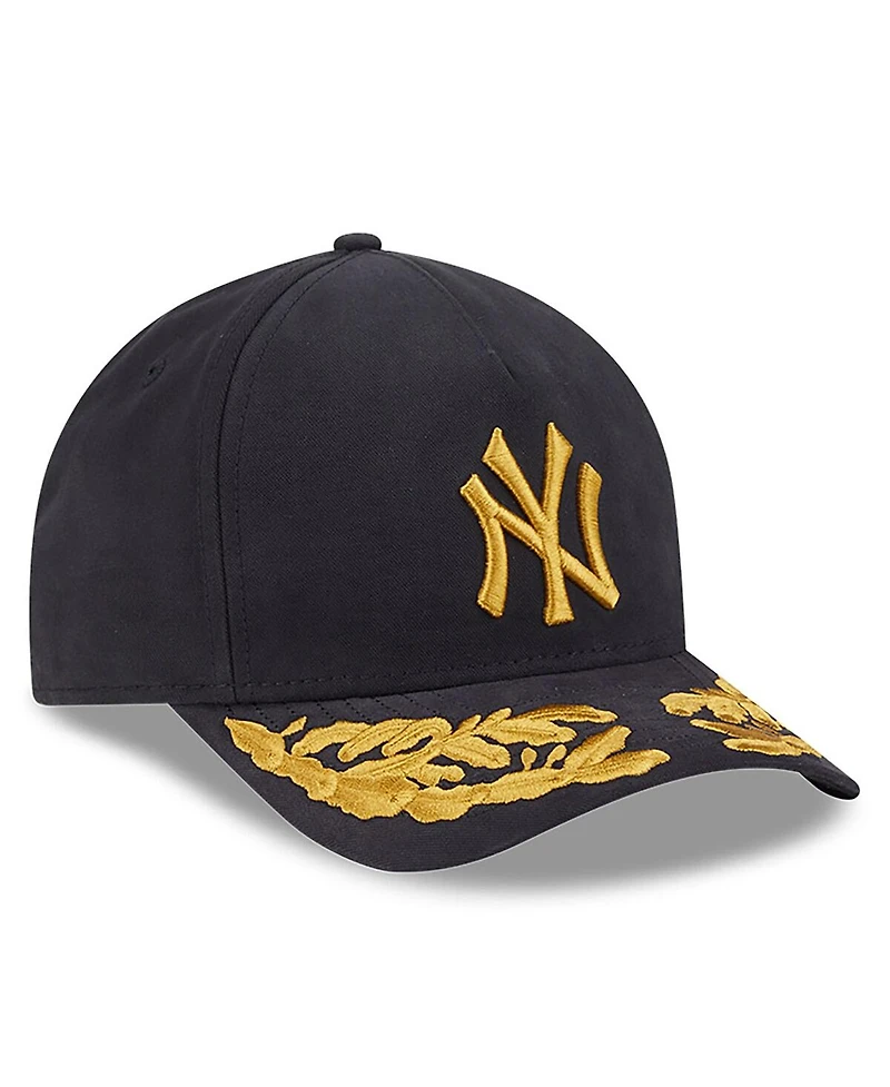 New Era Men's Black New York Yankees A-Frame 9FORTY Adjustable Hat