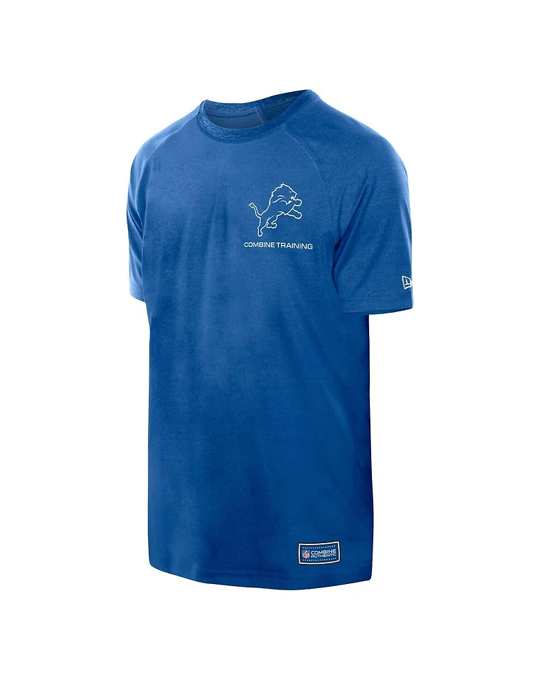 New Era Men's Blue Detroit Lions Functional Fandom Reflective T-Shirt