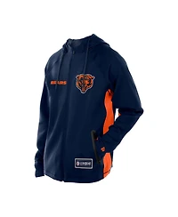 New Era Men's Navy Chicago Bears Combine Authentic Raglan Scuba Full-Zip Hoodie