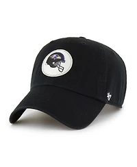 '47 Brand Men's Black Baltimore Ravens Hard Hat Clean Up Adjustable Hat