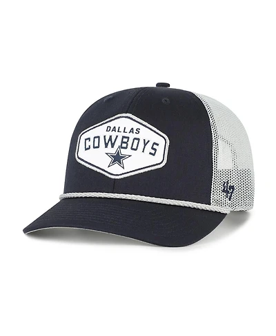 '47 Brand Big Boys and Girls Navy Dallas Cowboys Ace Out Rope Trucker Adjustable Hat