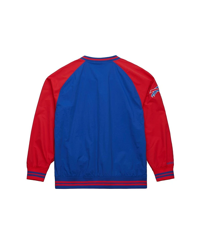 Mitchell & Ness Men's Royal Buffalo Bills Raglan Jacket