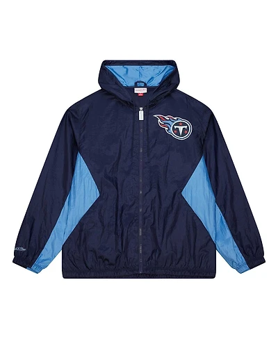 Mitchell & Ness Men's Navy Tennessee Titans Playmaker Full-Zip Windbreaker Jacket