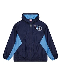 Mitchell & Ness Men's Navy Tennessee Titans Playmaker Full-Zip Windbreaker Jacket