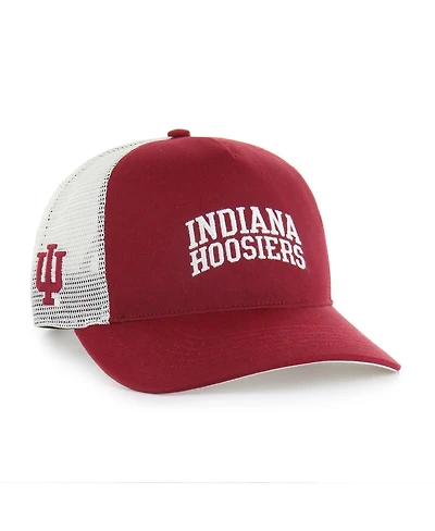 '47 Brand Men's and Women's Crimson Indiana Hoosiers Contemporary Basics Foundation Trucker Hitch Adjustable Hat