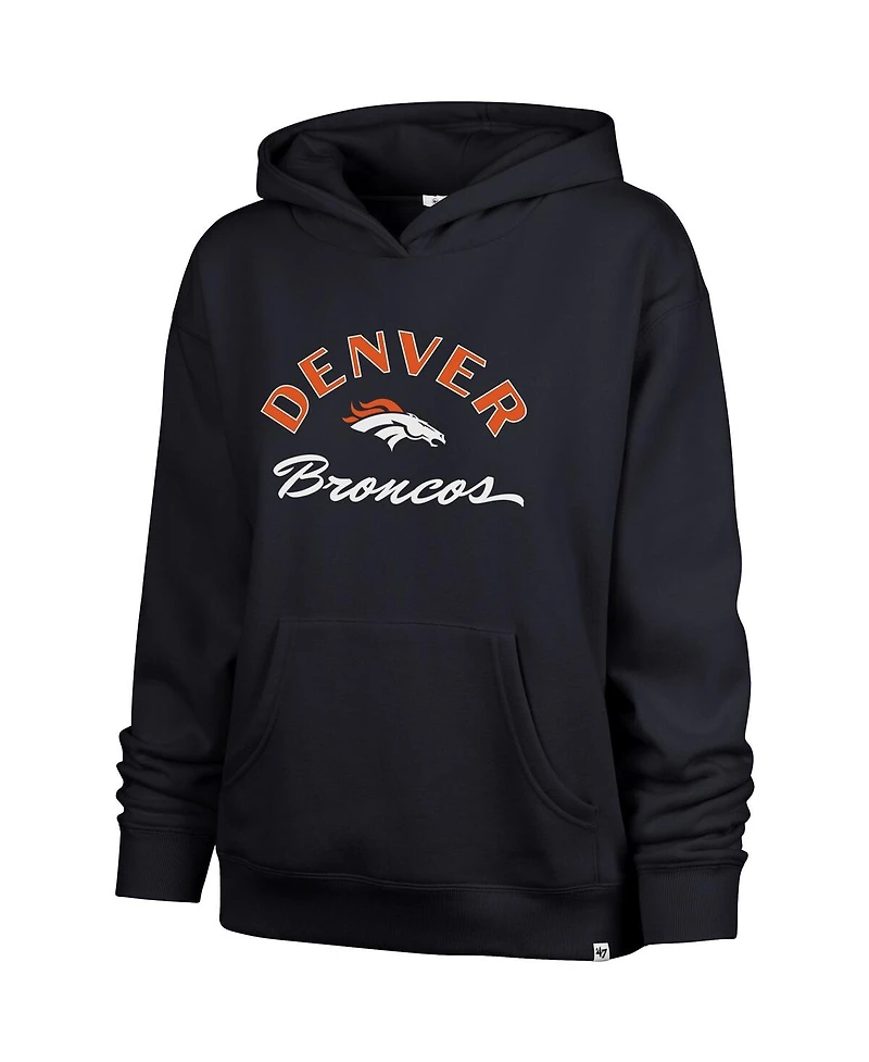 '47 Brand Women's Navy Denver Broncos Whirlwind Naomi Pullover Hoodie