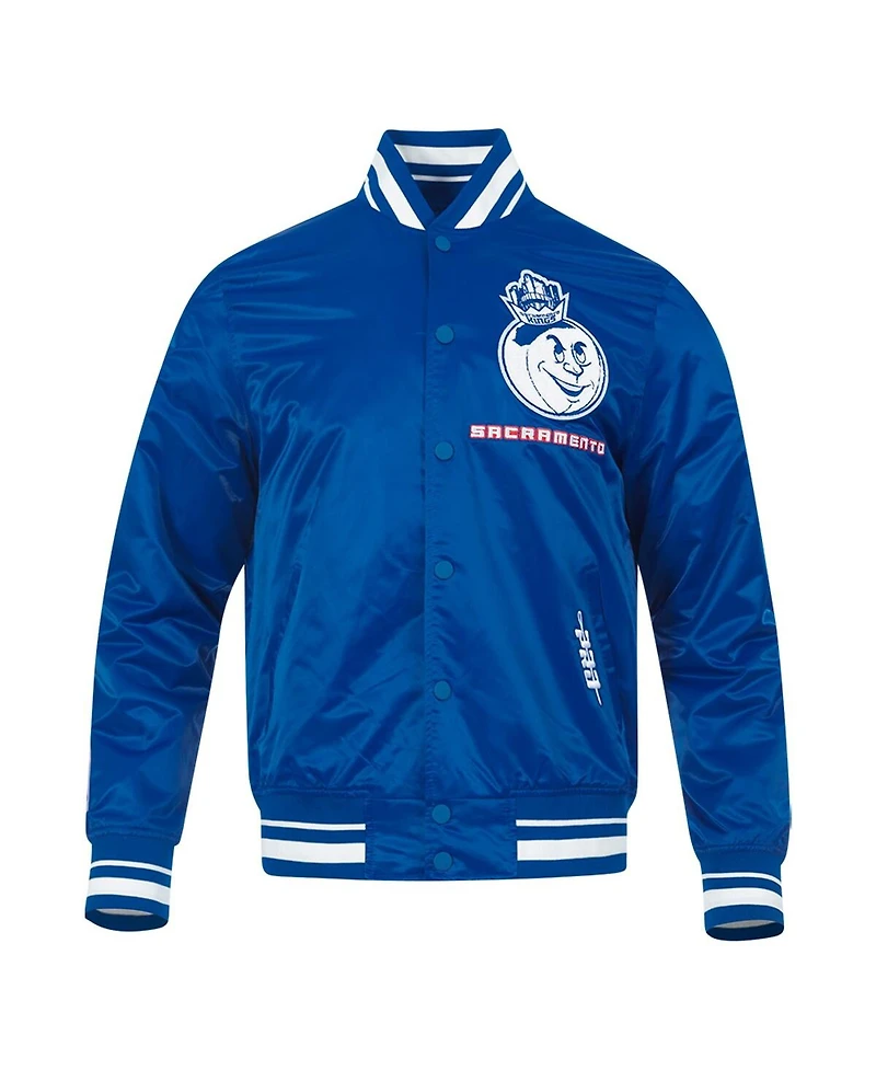 Pro Standard Men's Blue Sacramento Kings 2024/25 City Edition Chenille Satin Full-Snap Jacket