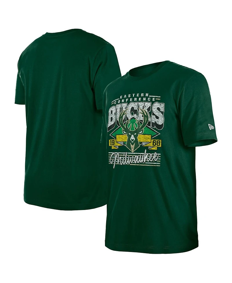 New Era Men's Hunter Green Milwaukee Bucks Sport Classics T-Shirt