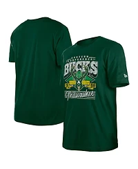 New Era Men's Hunter Green Milwaukee Bucks Sport Classics T-Shirt
