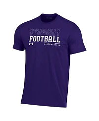 Under Armour Men's Purple Northwestern Wildcats 2024 Sideline Football Performance T-Shirt