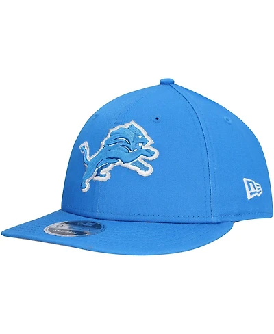 New Era Men's Blue Detroit Lions Main Low Profile 9FIFTY Snapback Hat