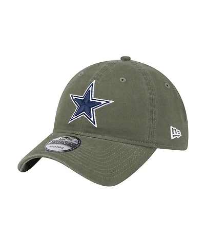 New Era Men's Olive Dallas Cowboys Main 9TWENTY Adjustable Hat