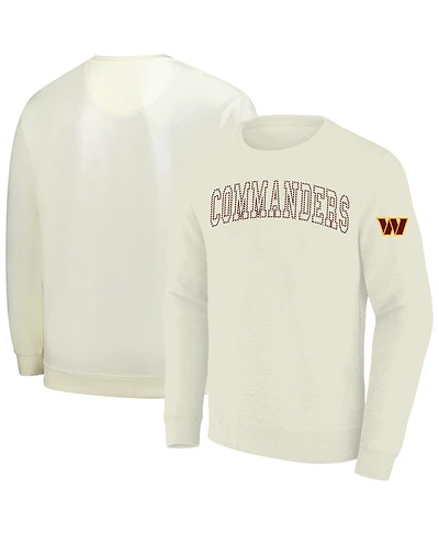 Profile Men's Cream Washington Commanders Big Tall Fleece Sweatshirt