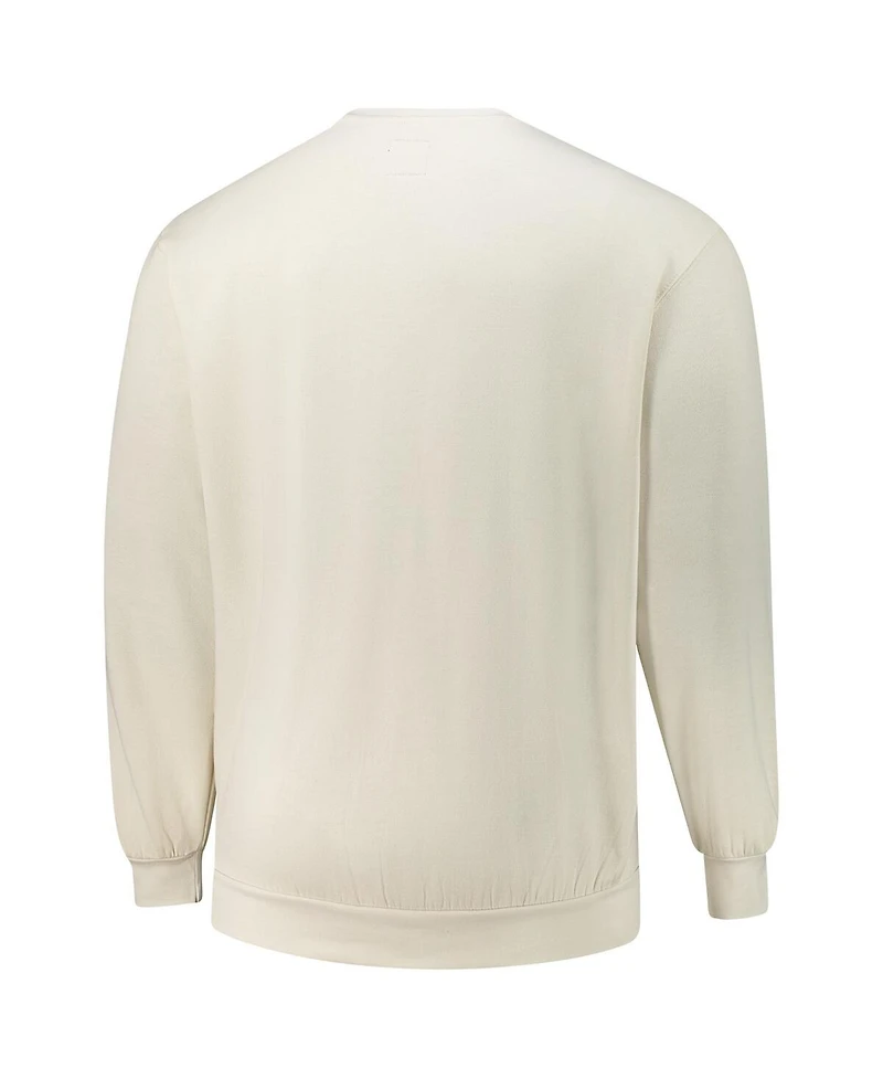'47 Brand Men's Cream Milwaukee Bucks Big Tall Spotlight Headline Pullover Sweatshirt