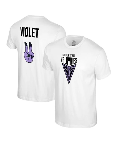 Stadium Essentials Men's and Women's White Golden State Valkyries Mascot Name Number T-Shirt