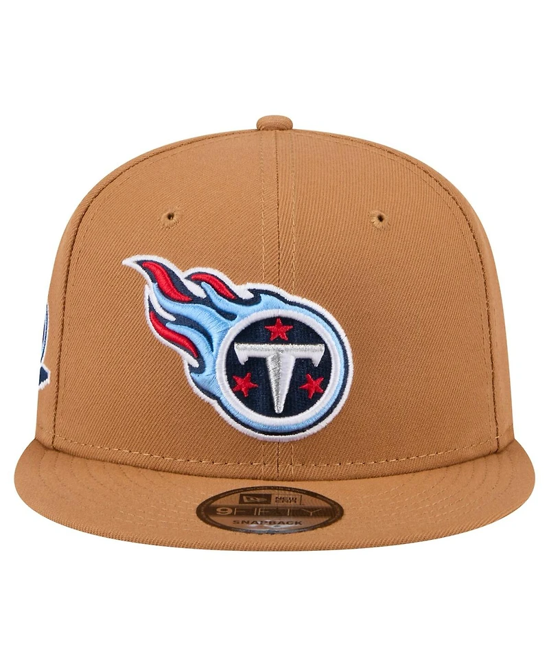 New Era Big Boys and Girls Brown Tennessee Titans Color Pack Side Patch 9FIFTY Snapback Hat