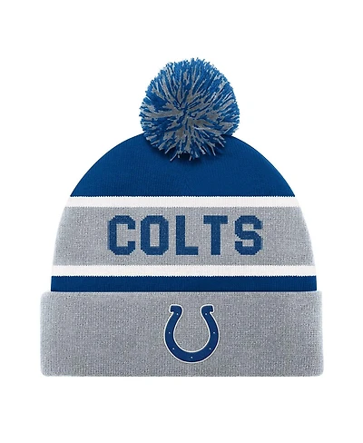 Starter Men's and Women's Gray Indianapolis Colts Cuffed with Pom Knit Hat