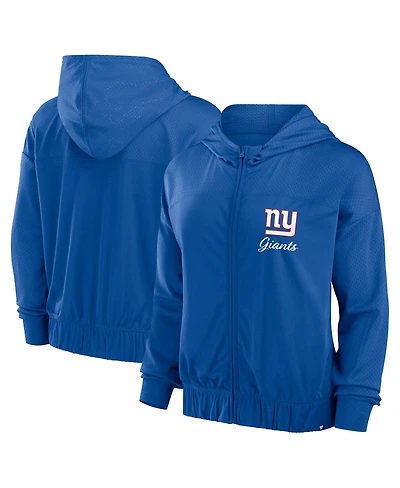 Fanatics Women's Royal New York Giants Script Lock Full-Zip Hoodie