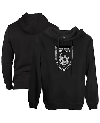 1863FC Men's Black Phoenix Rising Fc Fleece Pullover Hoodie