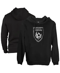 1863FC Men's Black Phoenix Rising Fc Fleece Pullover Hoodie