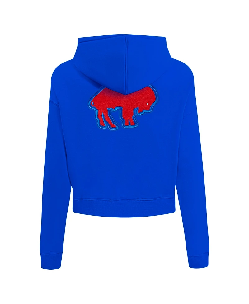 Pro Standard Women's Royal Buffalo Bills Split Logo Full-Zip Hoodie